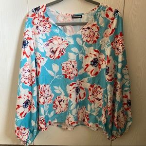 Floral Flounce Dress Shirt